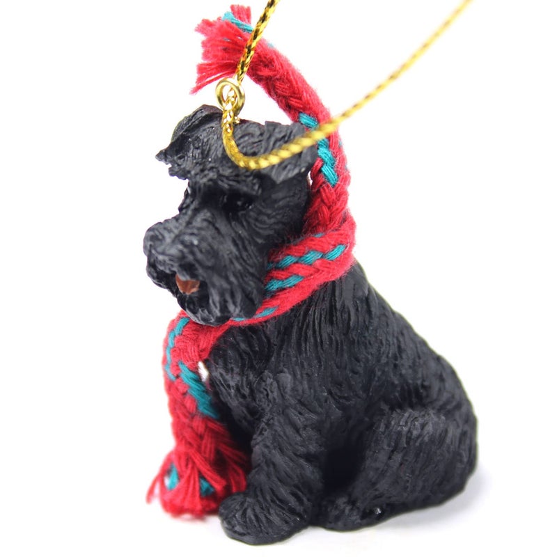 Conversation Concepts Schnauzer Tiny Miniature One Christmas Ornament Black Uncropped - Delightful! - Image 1
